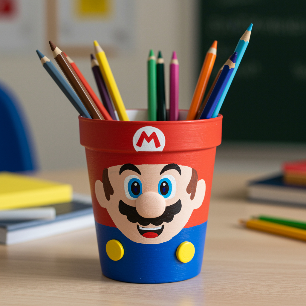Pot à crayon Super MArio